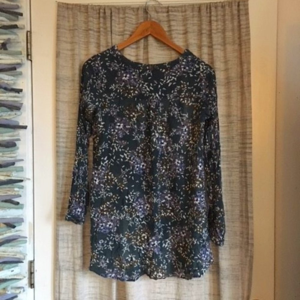 Kaffe Danish Design Anneli Floral Tunic Long Sleeve Peasant Top - Picture 6 of 13
